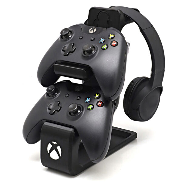 Suporte para 2 controles Xbox One S/X e Suporte Headphone