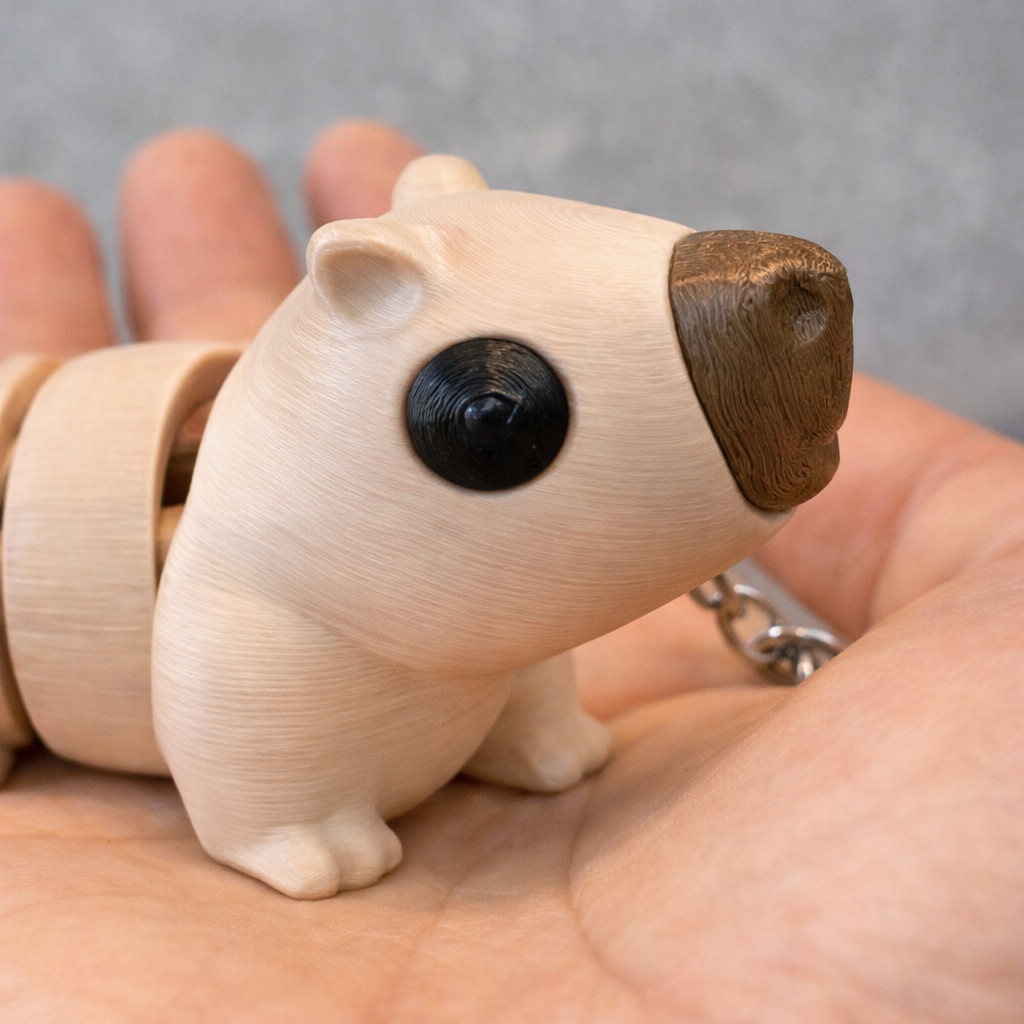 Chaveiro Capivara Fofo e Divertido – Presente Criativo Geek – Articulado