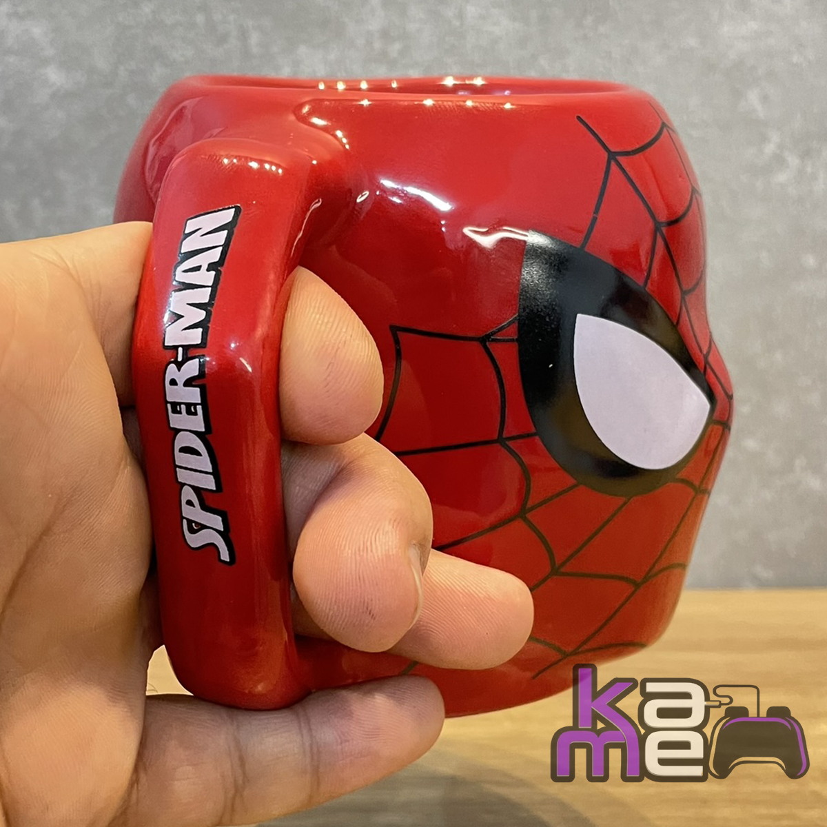 Caneca Homem-Aranha 400ml Formato Cabeça – Porcelana Premium – Geek