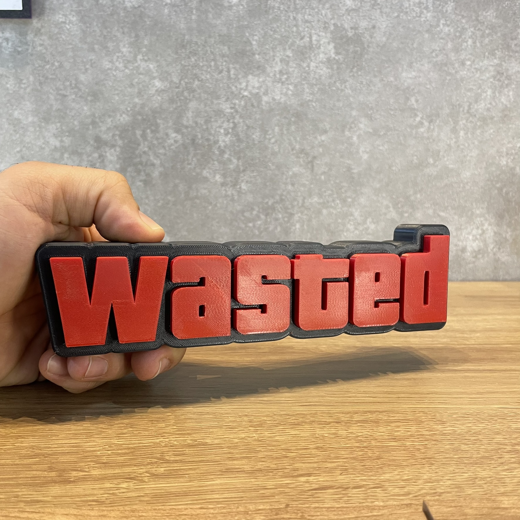 Placa Decorativa WASTED Gamer – Decoração de Bancada GTA - Imagem 8